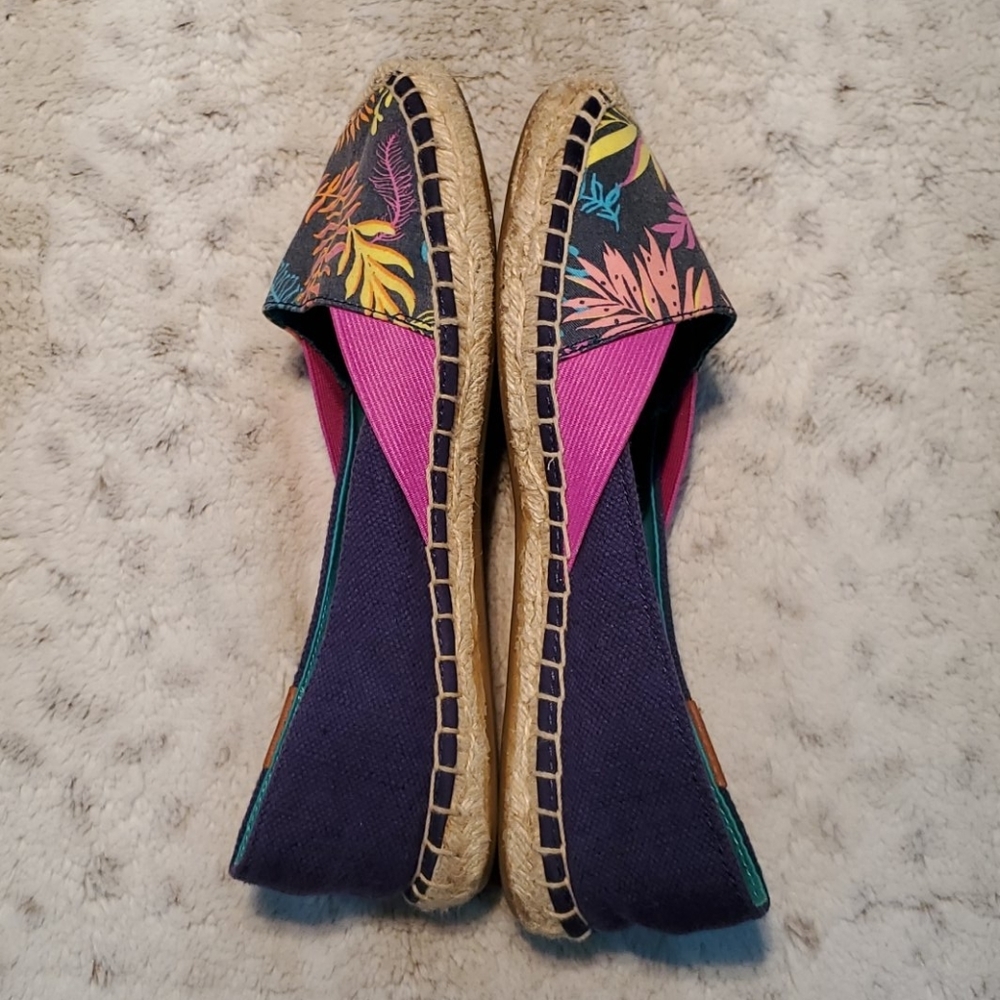 Sperry Top Sider Katama Canvas Espadrille Flats Shoes Colorful Size 7.5 - Picture 4 of 6
